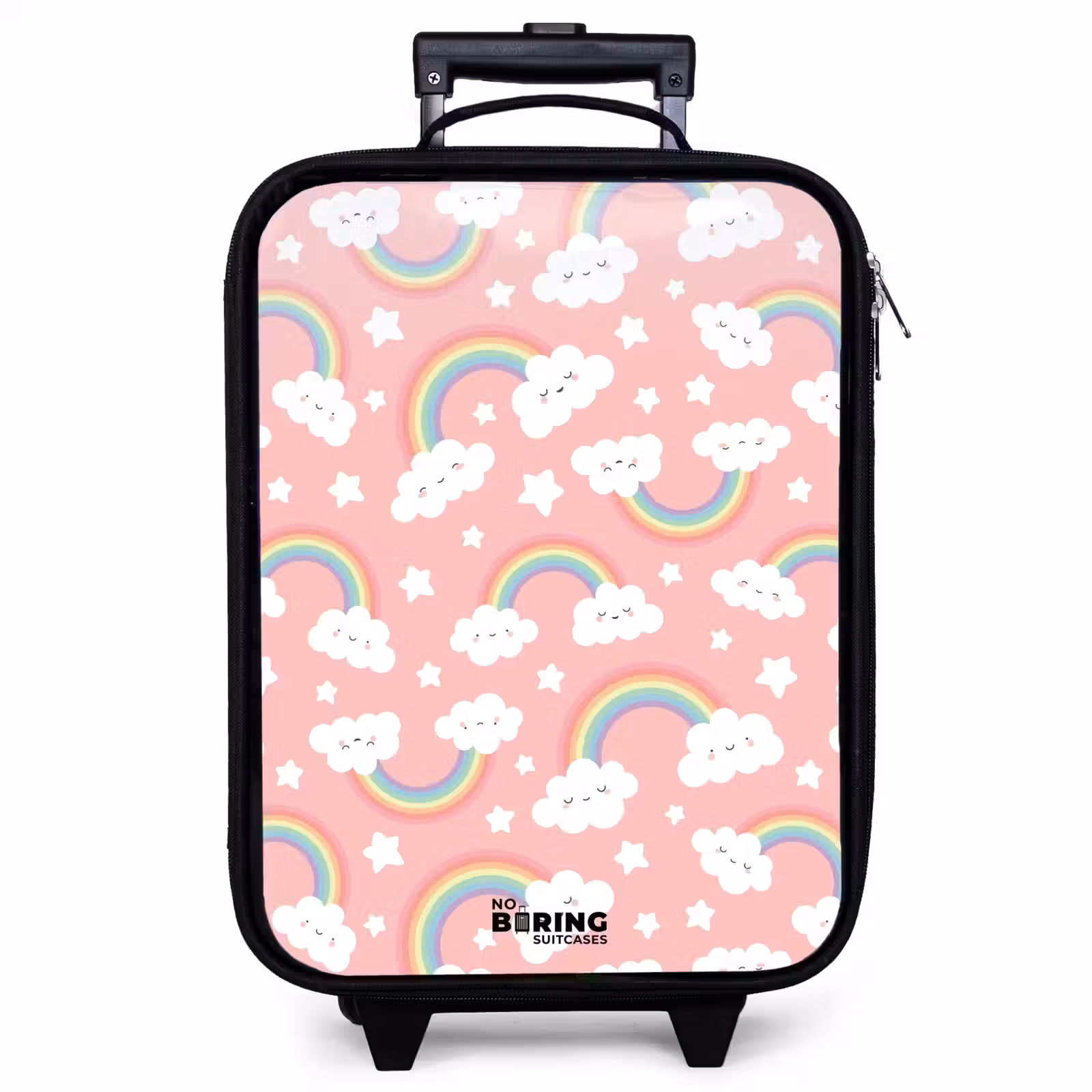 Kinderkoffer - Roze met regenboog patroon — 1