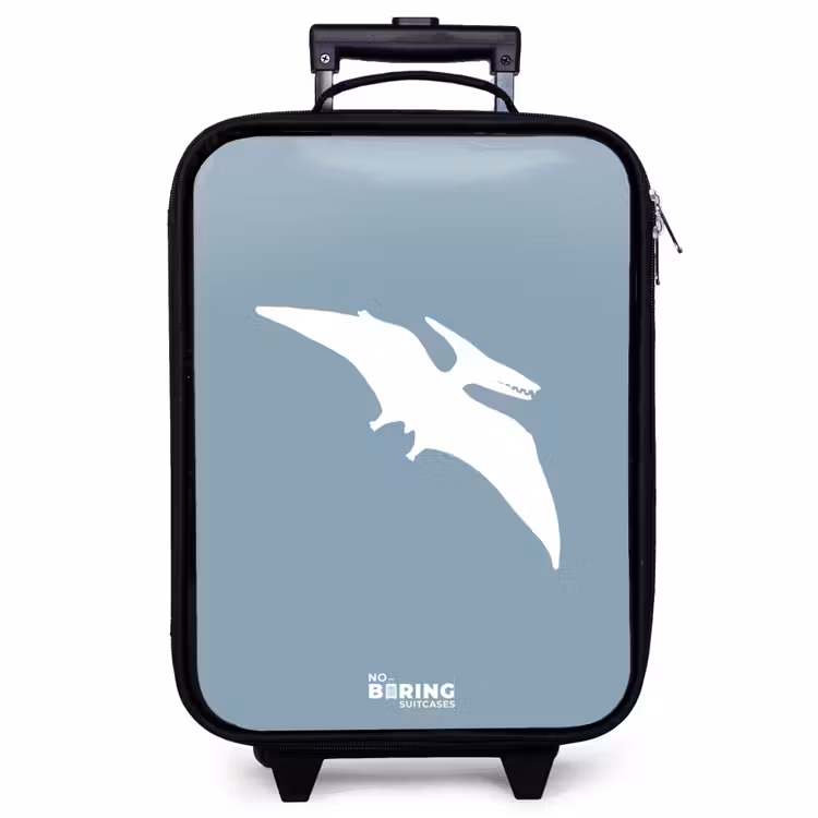 Kinderkoffer - Blauw met Pteranodon dino — 1