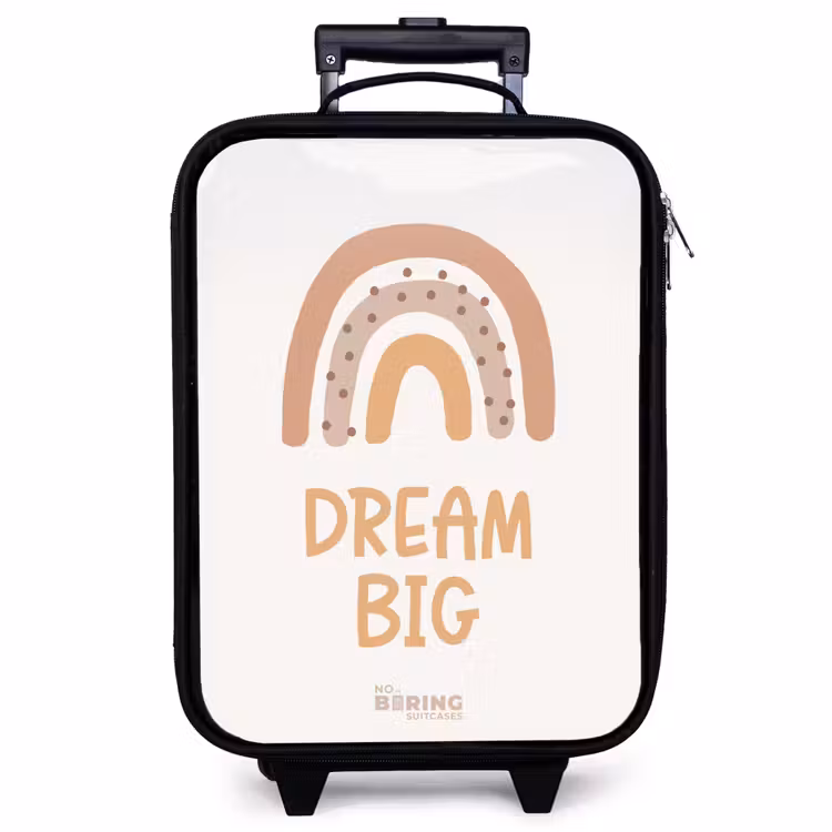 Kinderkoffer - Regenboog met de quote 'Dream Big' — 1