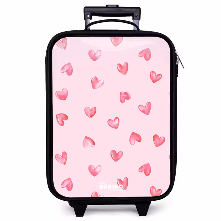 Kinderkoffer - Roze hartjes — 1