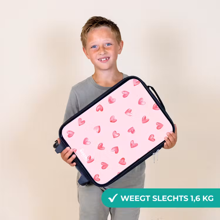 Kinderkoffer - Roze hartjes — 2