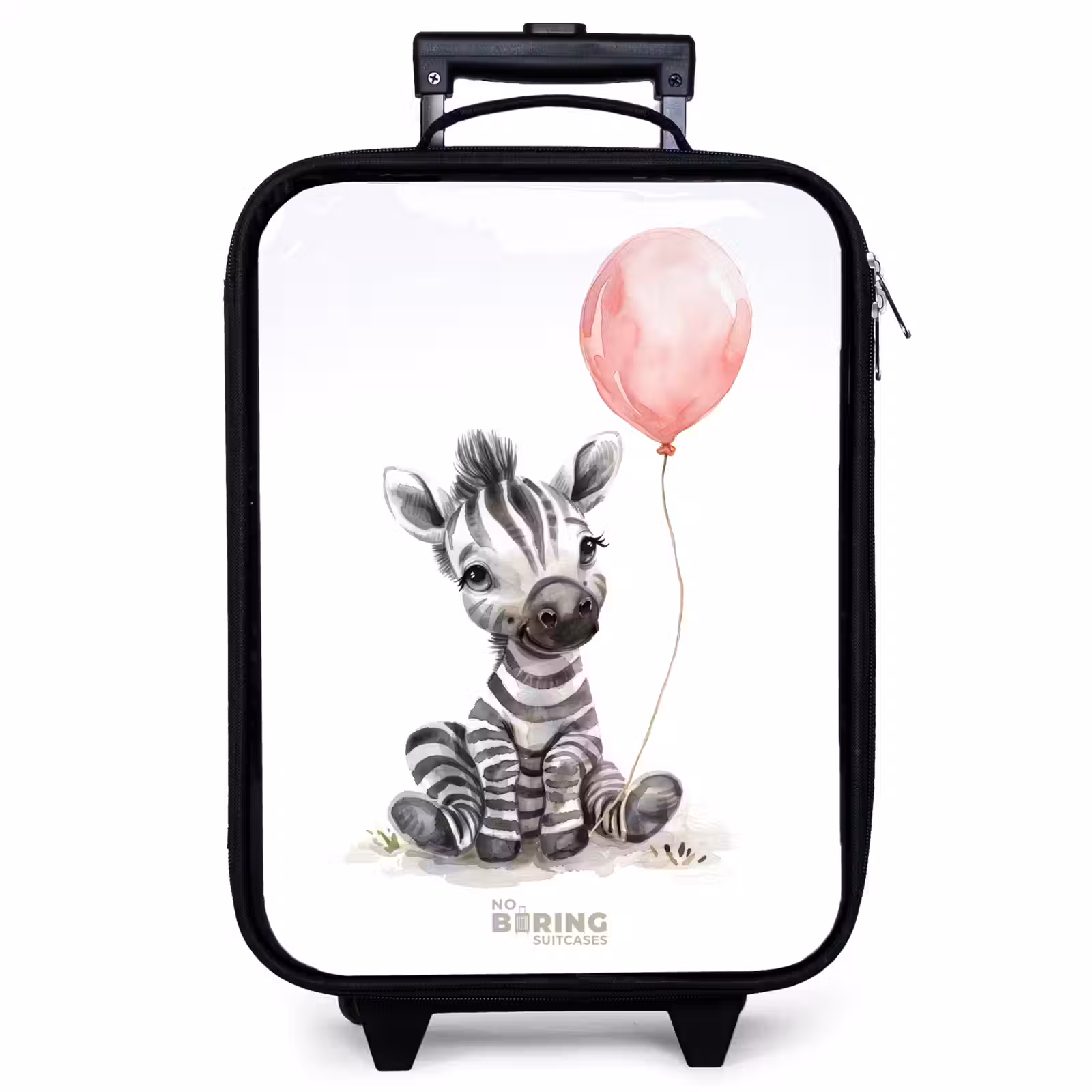 Kinderkoffer - Zebra met roze ballon — 1