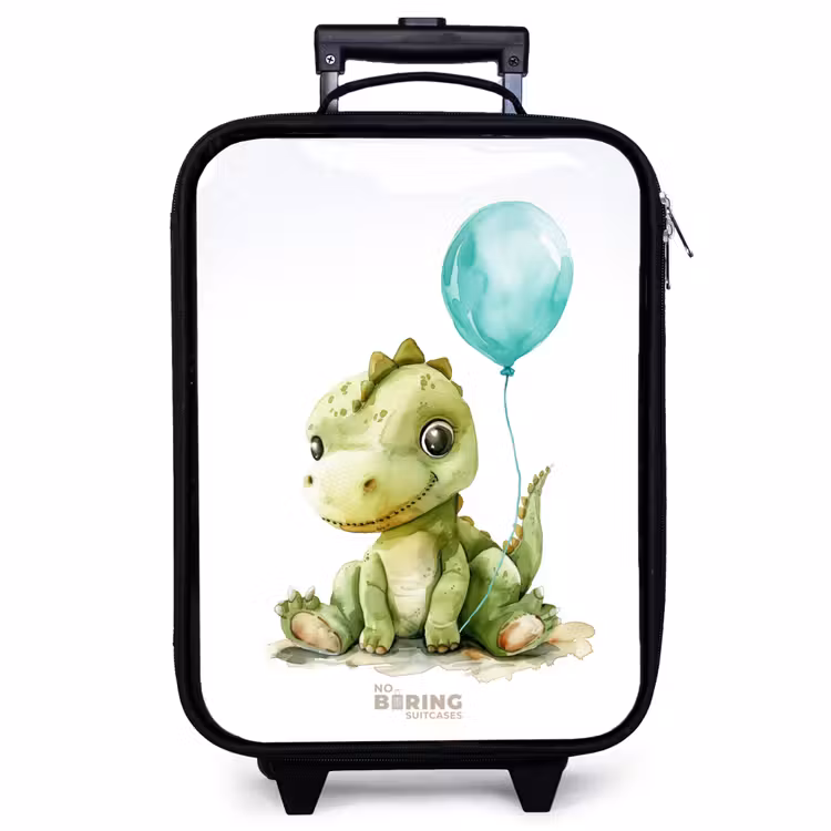 Kinderkoffer - Dino met blauwe ballon — 1