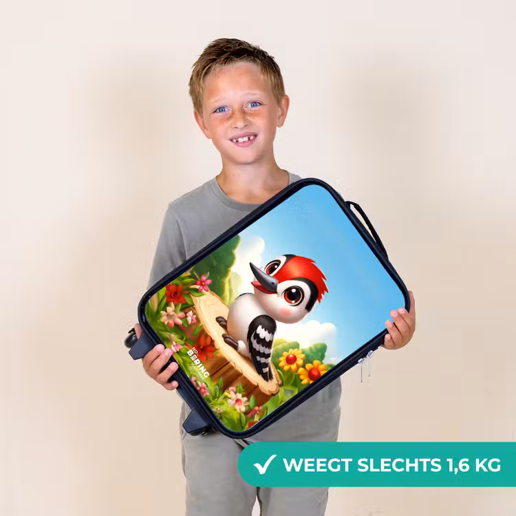 Kinderkoffer - Specht op en boomstronk — 2