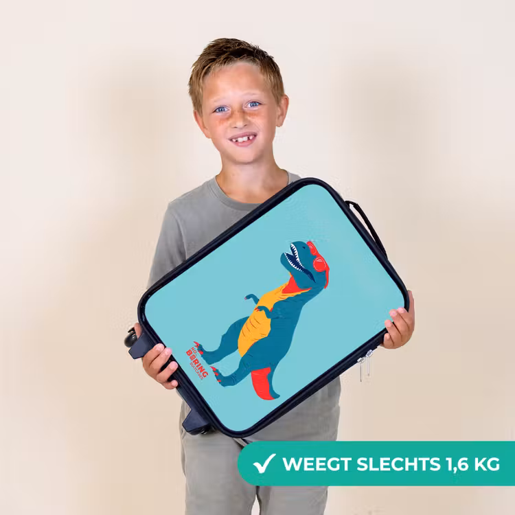 Kinderkoffer - Coole T. rex met zonnebril — 2