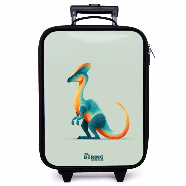 Kinderkoffer - Elegante dino met kam — 1