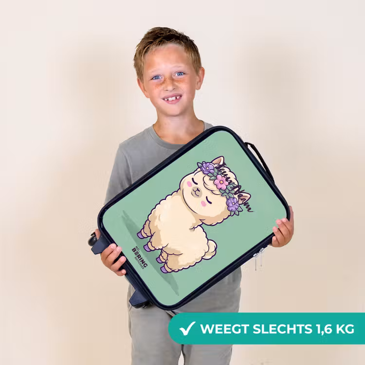Kinderkoffer - Kawai - Alpaca - Groen — 2