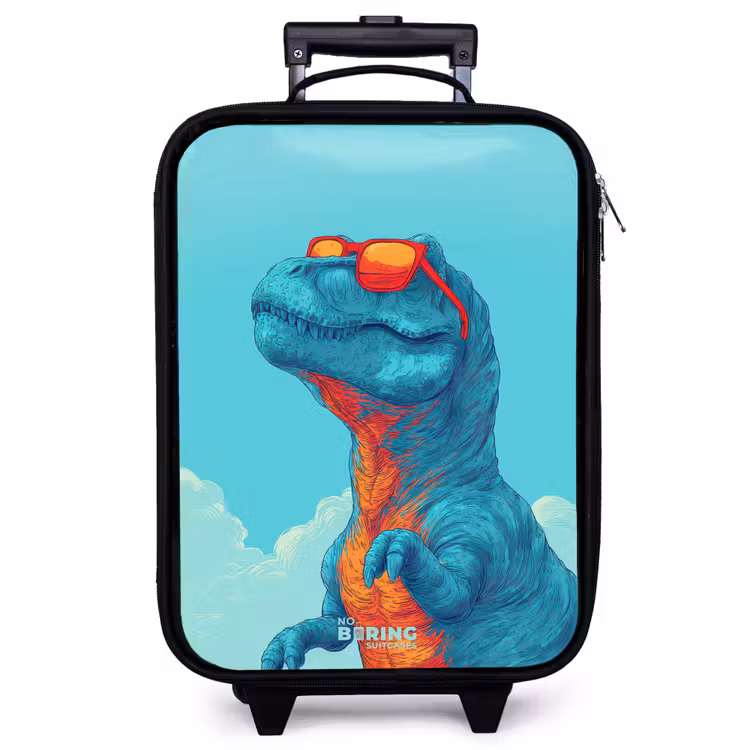 Kinderkoffer - Dino met zonnebril — 1