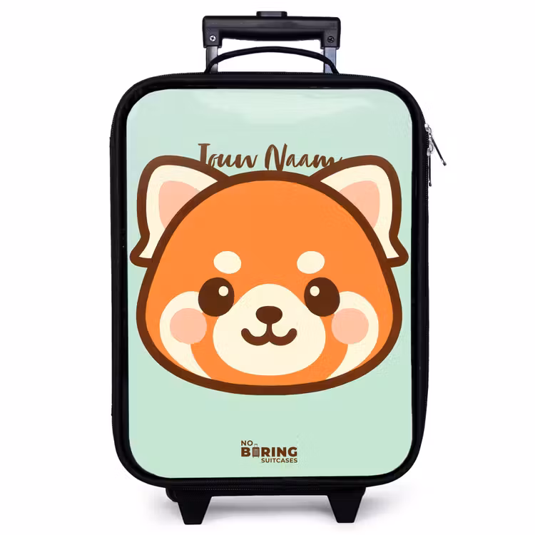 Kinderkoffer - Kawai - Rode panda - Groen — 1