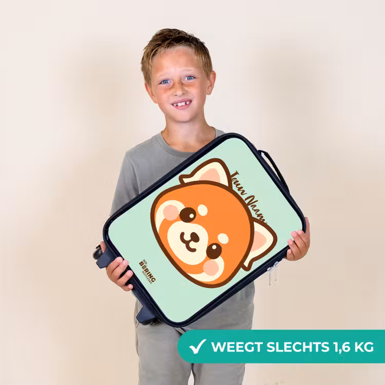 Kinderkoffer - Kawai - Rode panda - Groen — 2