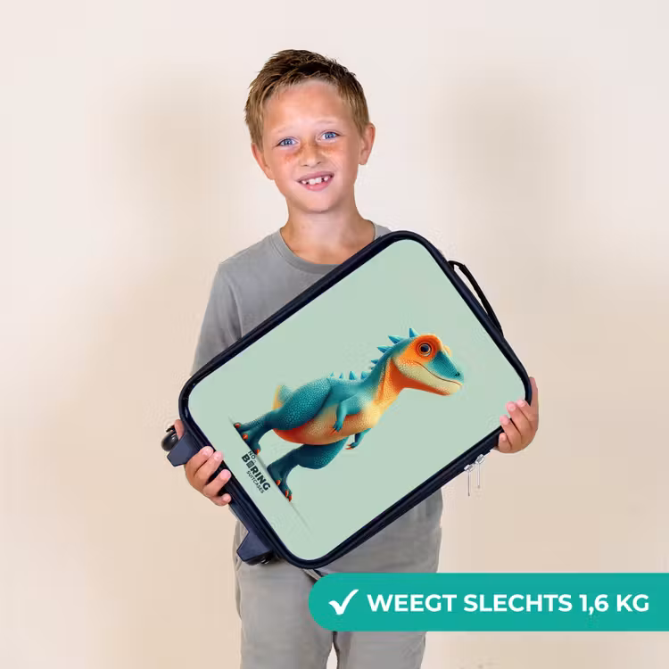 Kinderkoffer - Stoere dino met grote ogen — 2