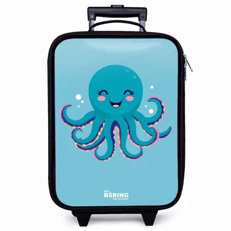 Kinderkoffer - Octopus - Water - Blauw — 1
