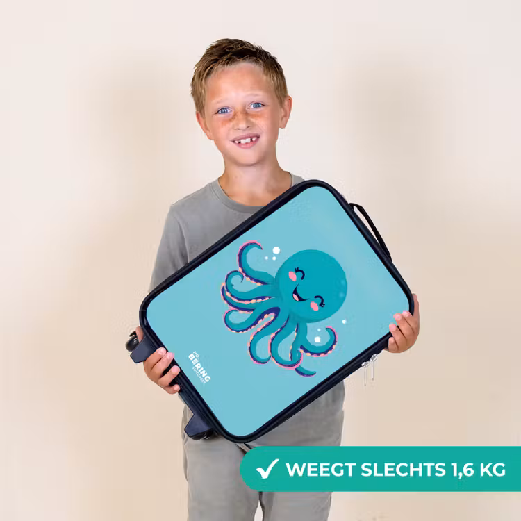 Kinderkoffer - Octopus - Water - Blauw — 2