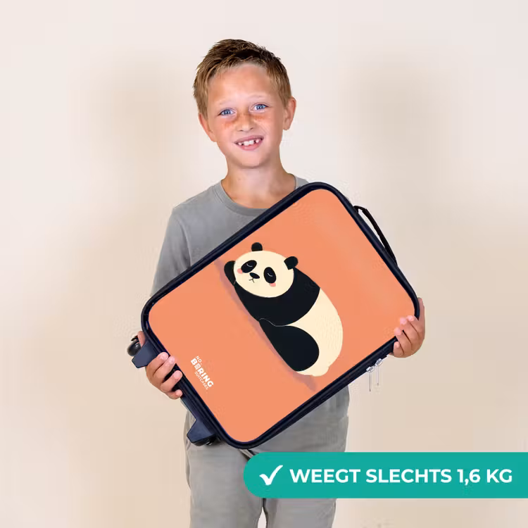 Kinderkoffer - Panda - Slapen - Oranje — 2