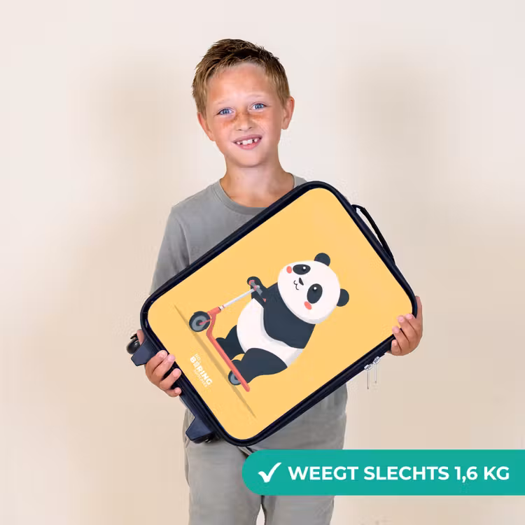 Kinderkoffer - Panda - Step - Geel — 2