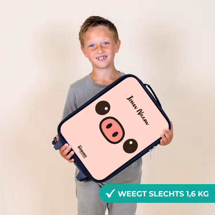 Kinderkoffer - Kawai - Varken - Roze — 2
