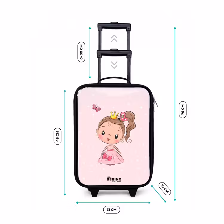 Kinderkoffer - Prinses met een roze jurk — 4