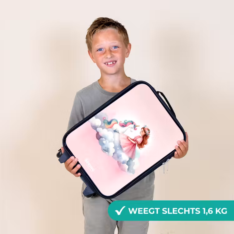 Kinderkoffer - Prinses en eenhoorn op een wolk — 2