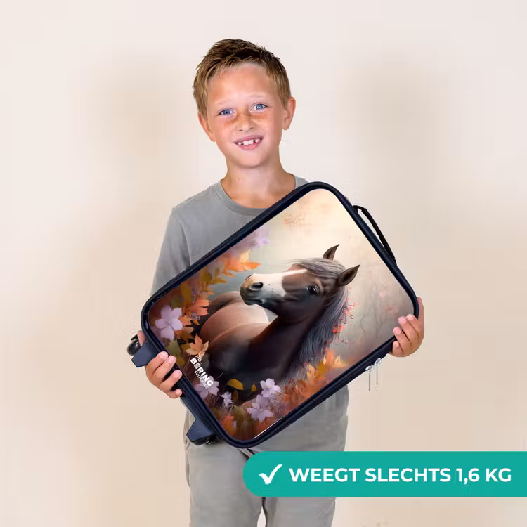 Kinderkoffer - Bruin paard in de herfst — 2