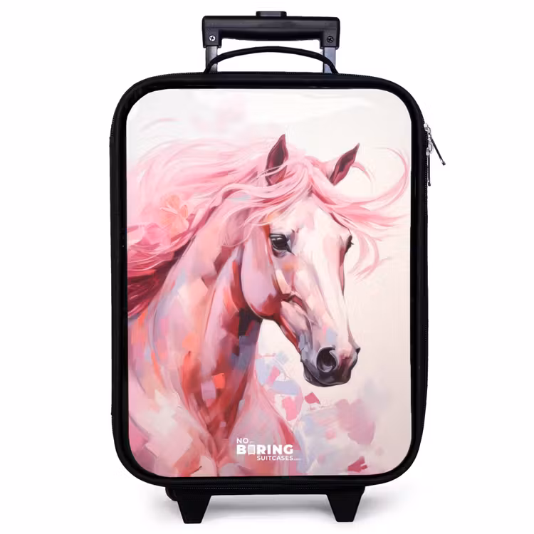 Kinderkoffer - Paard in roze pastelkleuren — 1