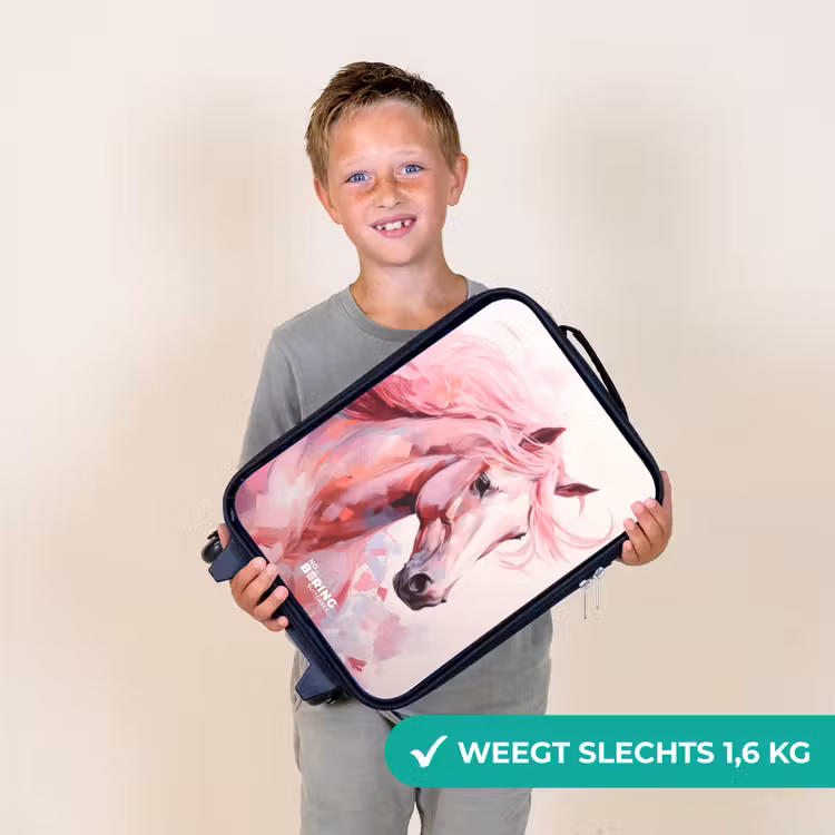 Kinderkoffer - Paard in roze pastelkleuren — 2
