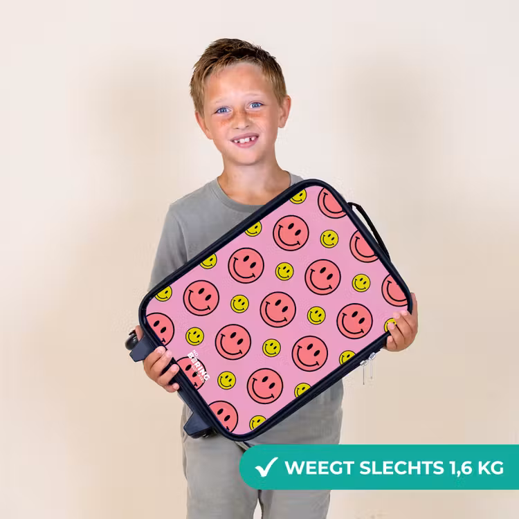 Kinderkoffer - All smiles roze — 2