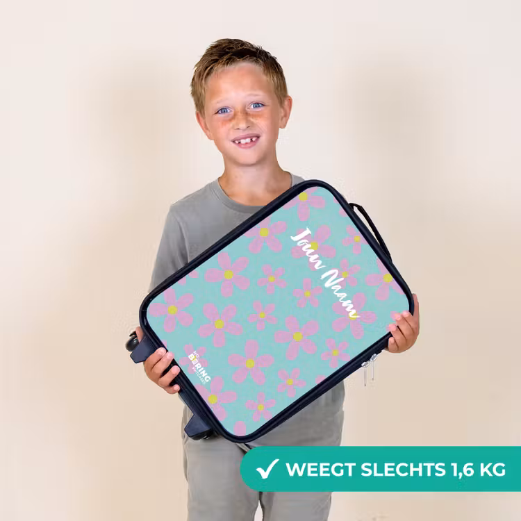 Kinderkoffer - Madeliefjesmania mint — 2