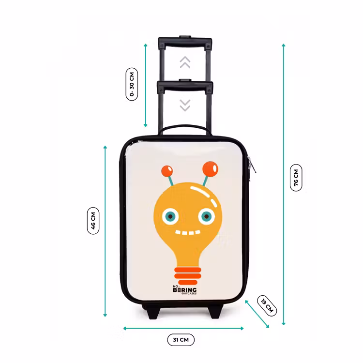 Kinderkoffer - Gloeilamp robot met grote ogen — 4