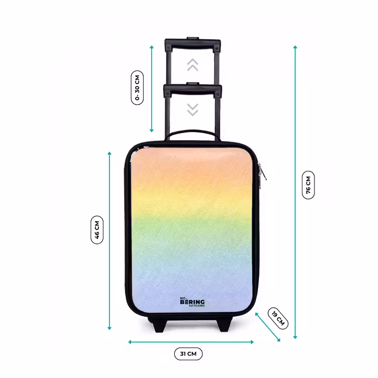 Kinderkoffer - Pastel regenboog van krijt — 4