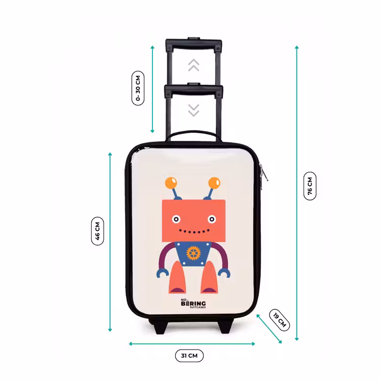 Kinderkoffer - Rode robot met vierkant hoofd — 4
