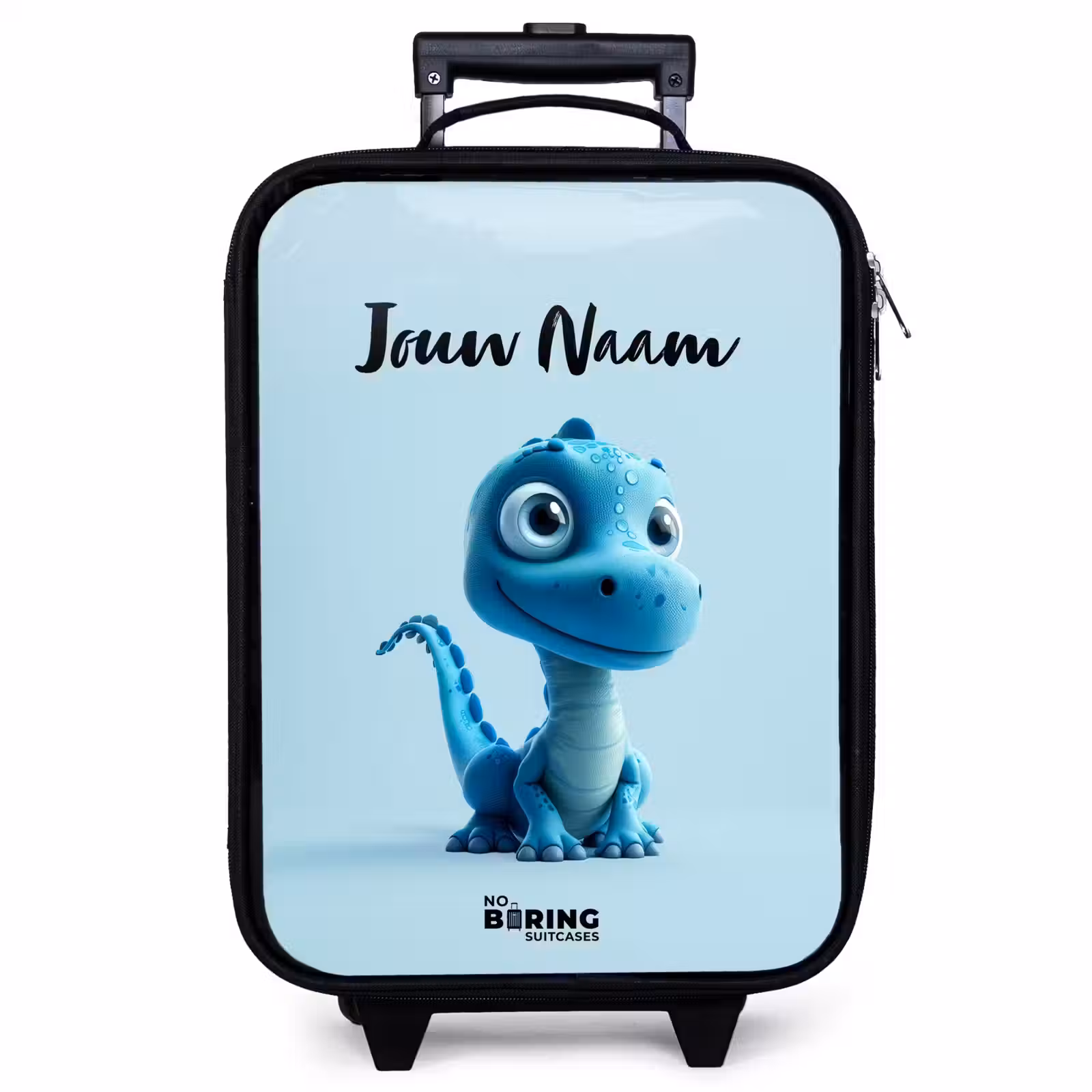 Kinderkoffer met naam - Zwart - Blije Bronto — 1