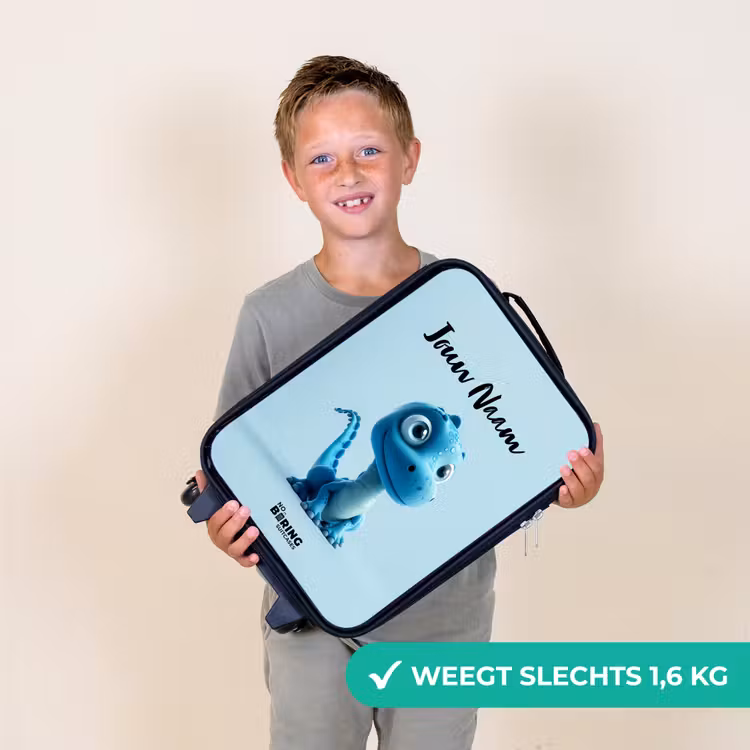 Kinderkoffer met naam - Zwart - Blije Bronto — 2