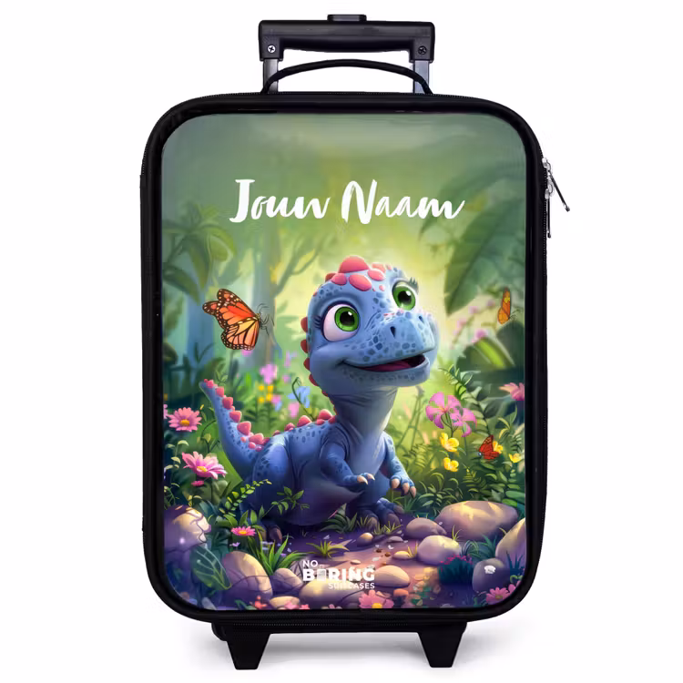 Kinderkoffer met naam - Zwart - Donny Dino — 1