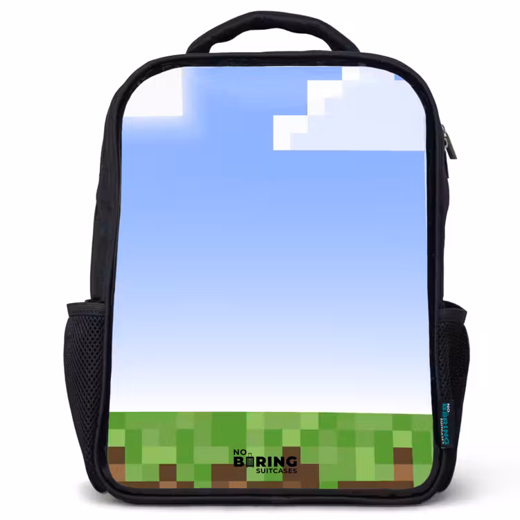 Kinderrugzak - Zwart - Pixel wereld — 1
