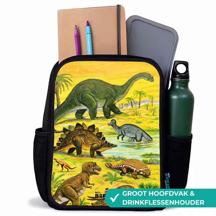 Kinderrugzak - Zwart - Dino's bij het water — 4