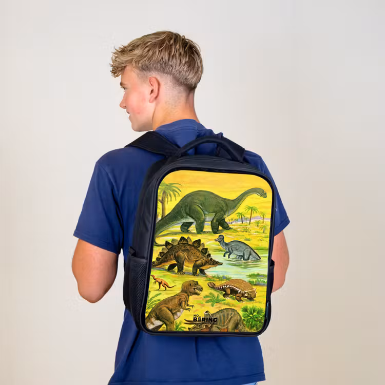 Kinderrugzak - Zwart - Dino's bij het water — 6