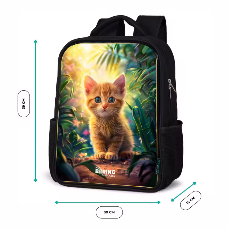 Kinderrugzak - Zwart - Kees kitten — 5