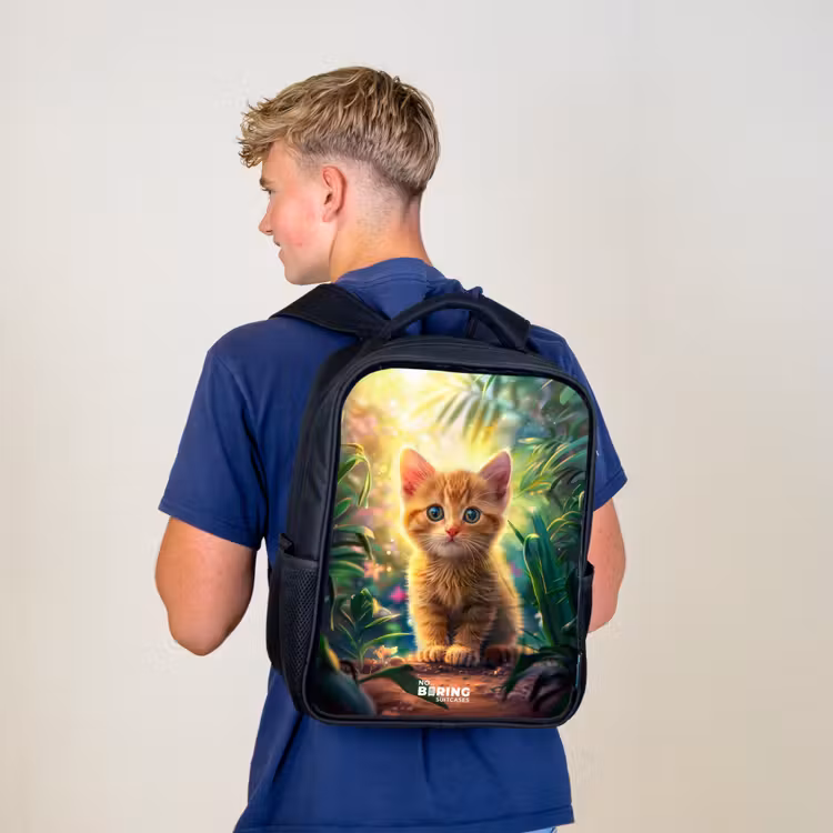 Kinderrugzak - Zwart - Kees kitten — 6