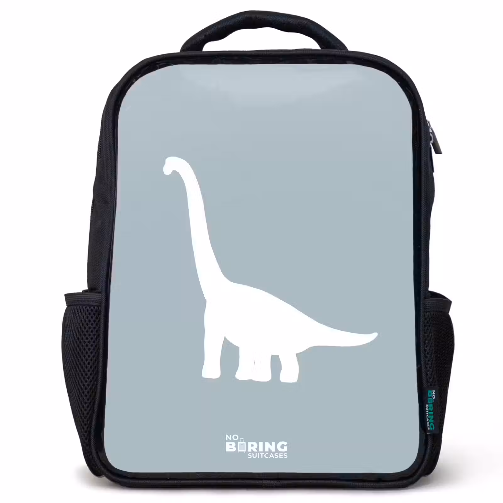 Kinderrugzak - Zwart - Blauw met Brachiosaurus dino — 1