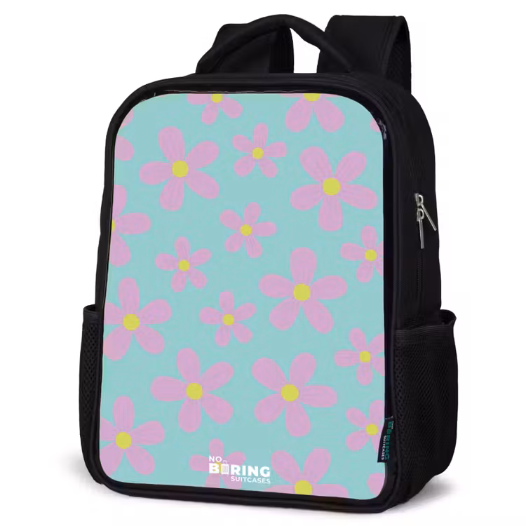 Kinderrugzak - Zwart - Madeliefjesmania mint — 7