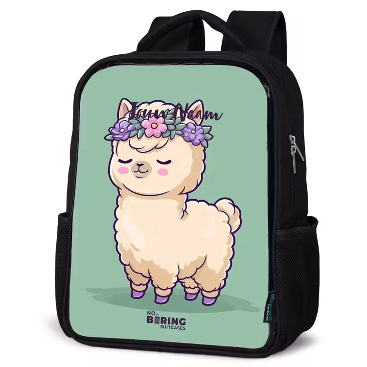 Kinderrugzak - Zwart - Kawai - Alpaca - Groen — 7