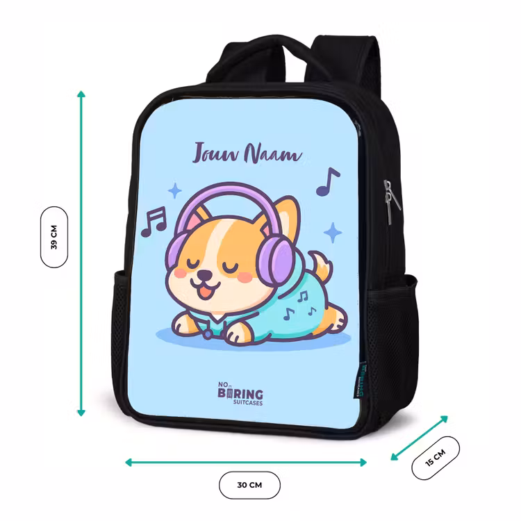 Kinderrugzak - Zwart - Kawai - Hond - Muziek β 5