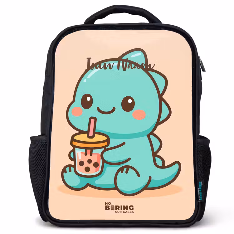 Kinderrugzak - Zwart - Kawai - Dino - Bubbletea — 1