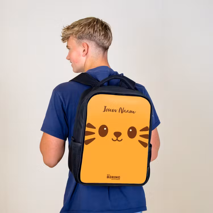 Kinderrugzak - Zwart - Kawai - Tijger - Oranje — 6