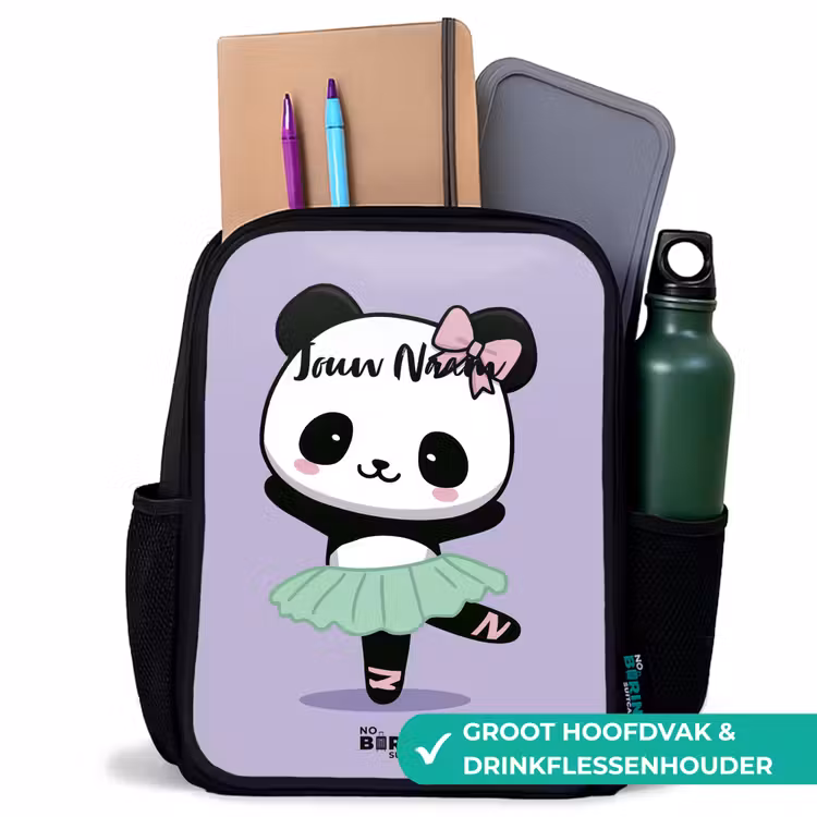 Kinderrugzak - Zwart - Kawai - Ballet - Panda — 4