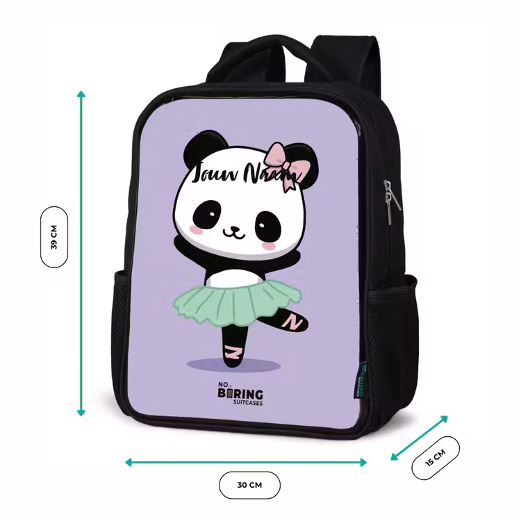 Kinderrugzak - Zwart - Kawai - Ballet - Panda — 5