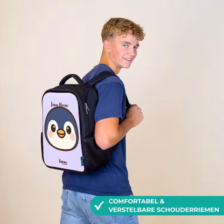 Kinderrugzak - Zwart - Pinguïn — 2