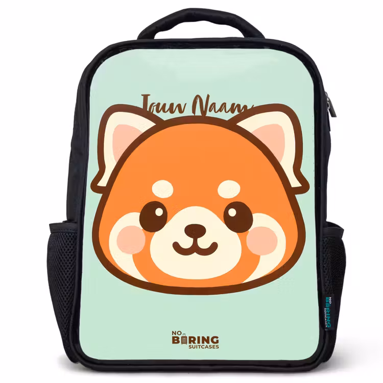 Kinderrugzak - Zwart - Kawai - Rode panda - Groen β 1