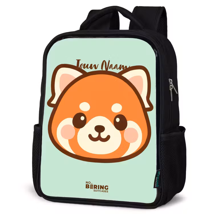 Kinderrugzak - Zwart - Kawai - Rode panda - Groen β 7