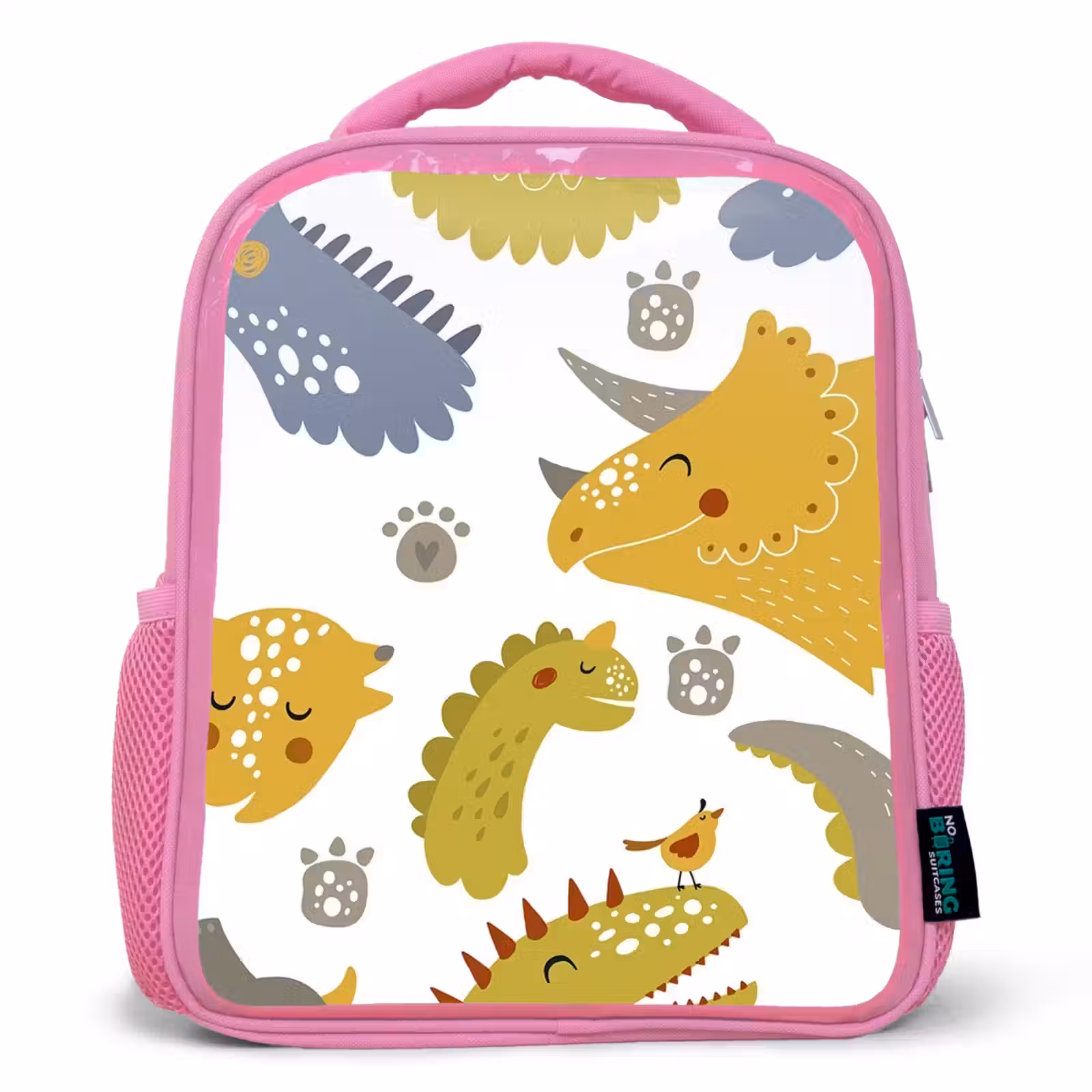 Kinderrugzak - Roze - Dinosaurus - Patronen - Jongens - Dino - Kinderen — 1